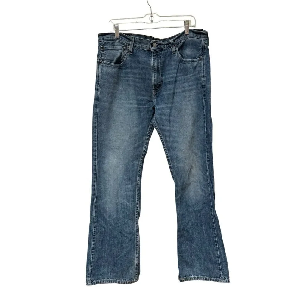 Levi Strauss Men’s 527 Distressed Destoyed Classic Jeans 36 x 32